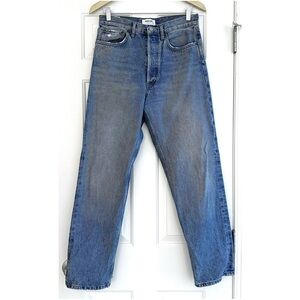 AGOLDE 90’s High Rise Straight Jeans in Medium Wash – Size 27